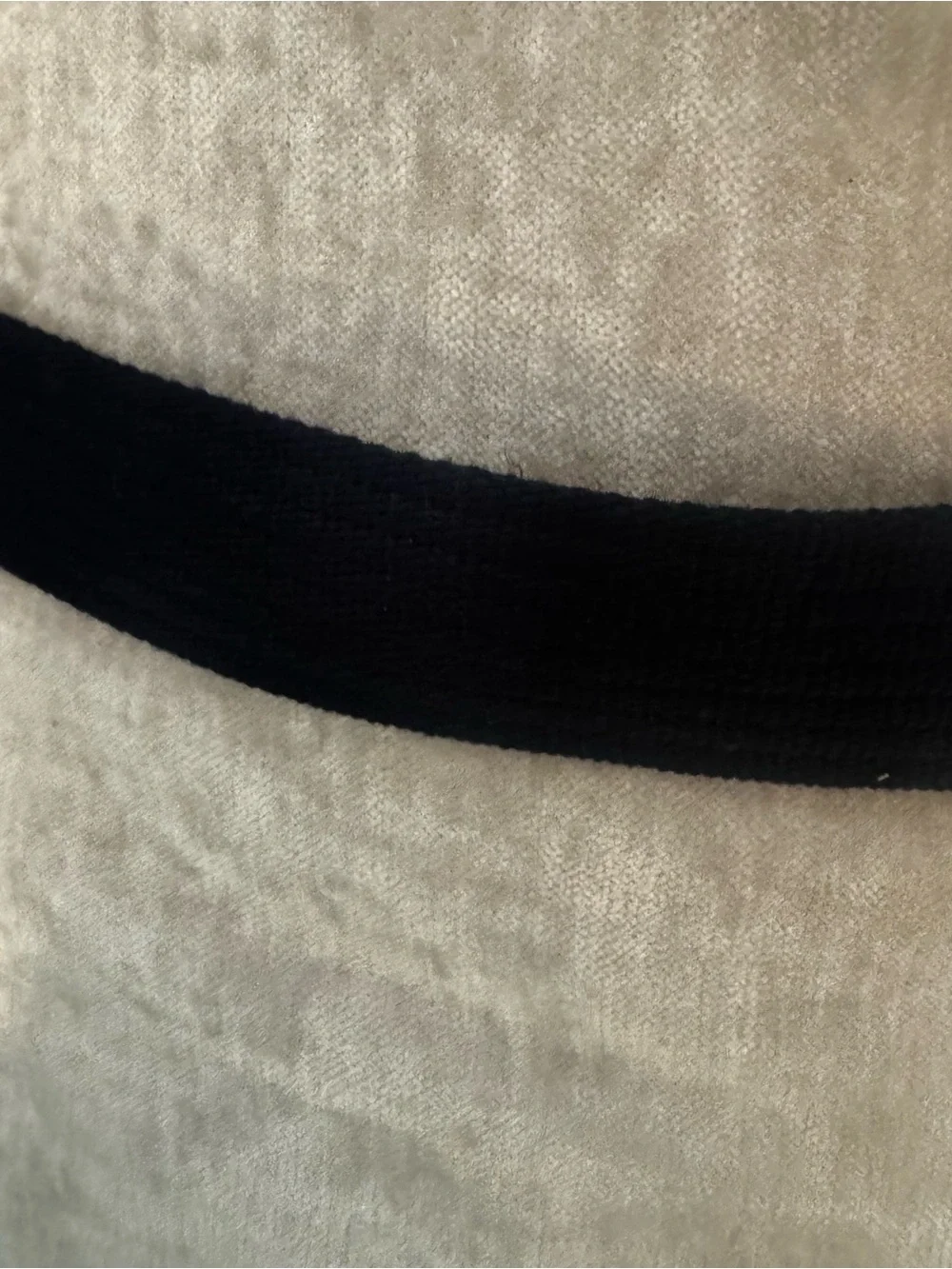Black Webbing Women's Belt with Silver Grommet Hardware